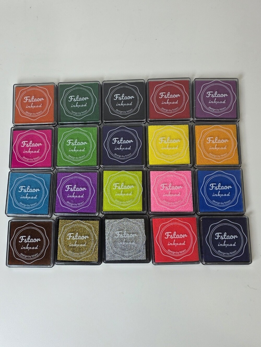 Fstaor 20 Colors Washable Ink Pads for Kids Rubber Stamps, Finger Print Craft... - Picture 2 of 3